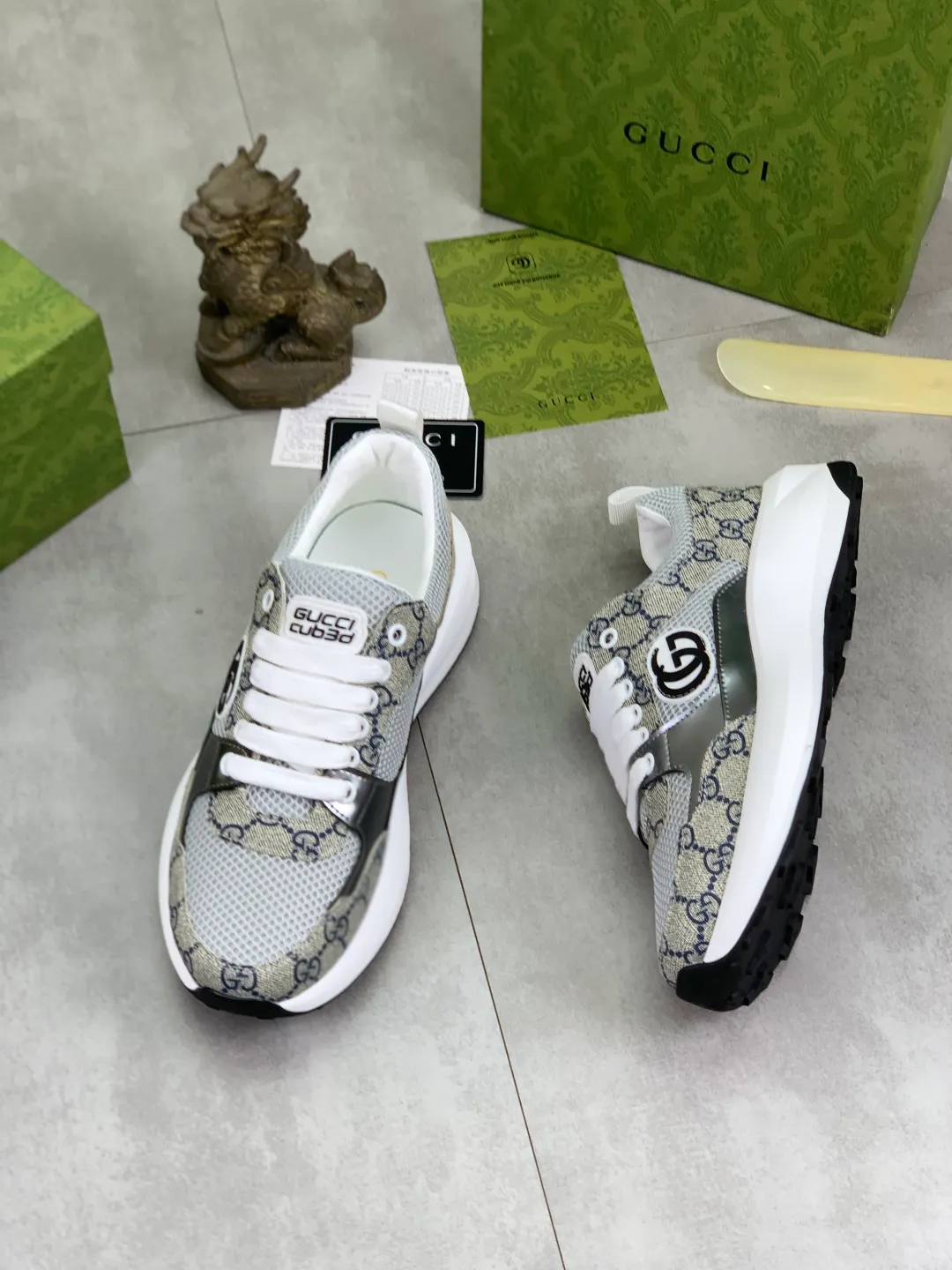 Men's men's shoes 💰P420💰【New model】 🆘 The latest model from Gucci official website🎁Classic casual and fashionable men's shoes👟Best model💥The style is simple and elegant, exclusive for trendy men. Unique official website latest brand elements👑Gucci original decoration, fashionable and generous, the fabric is made of original soft calfskin➕Comfortable soft pigskin lining ✅The official website specifies wear-resistant rubber outsole_full of elasticity, classic model taken in real life🎬Color: 3️⃣colors available😍Number: 38-44 (45 46 customized)